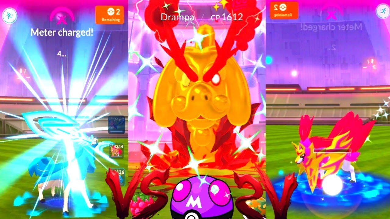 DYNAMAX SOLO DRAMPA RAID MAX BATTLE | Using Shiny ( Etenetes, Shiny Zamazata, Shiny Zacian ) Battle 