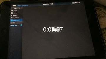 Motu AVB Touch Console interface issues.