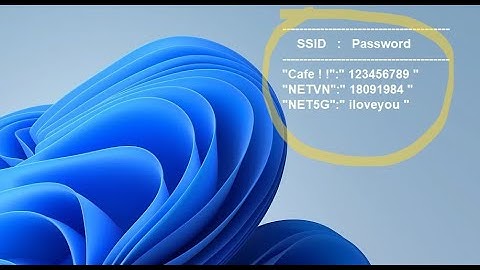 How to show all wifi passwords on desktop