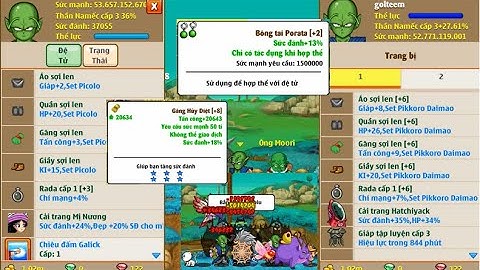 Ngọc Rồng Online_Review sét kích hoạt Pikkoro Daimao duy nhất sv3!!! Nổi khiếp sợ của sét giáp!!!