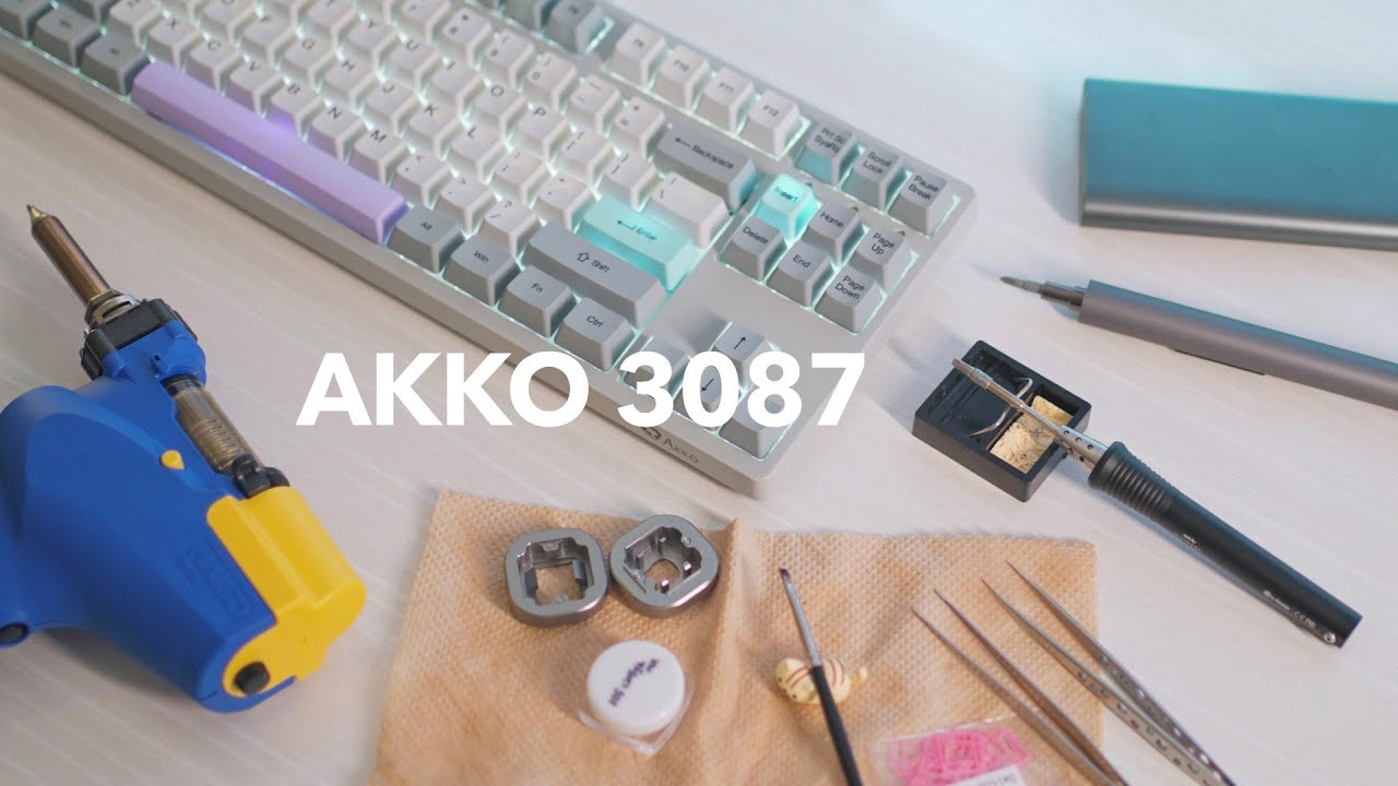 Akko 3087 Mods | Lubed Akko Pink Switches Typing Sounds