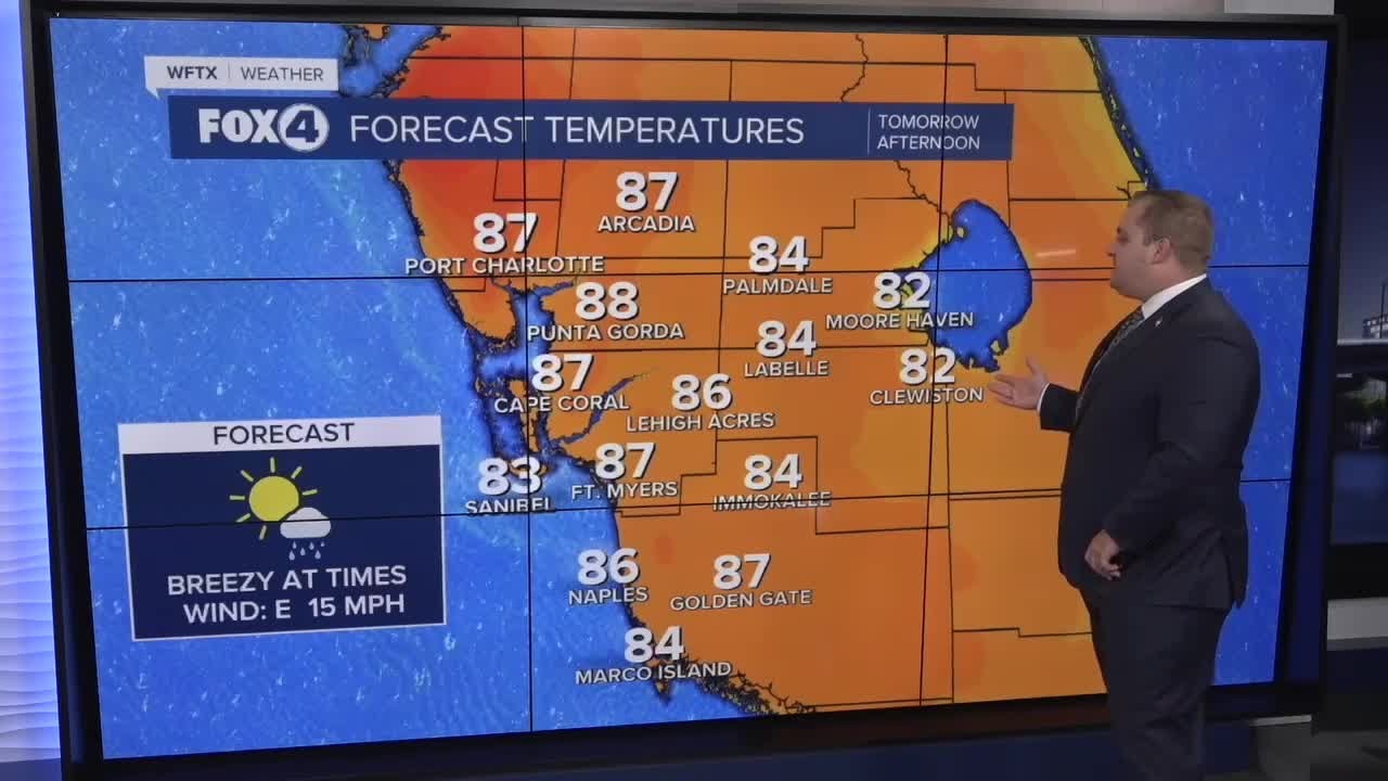 Warm, breezy conditions expected to continue on Sunday - YouTube