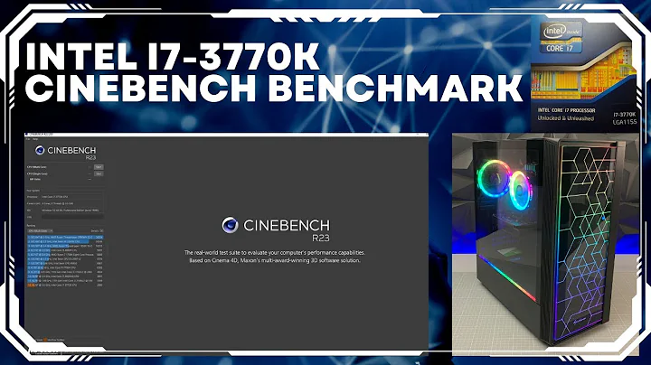 Overclocked Intel Core i7 3770k | CineBench Benchmark Test in 2023 | Test the 10 years old i7 CPU