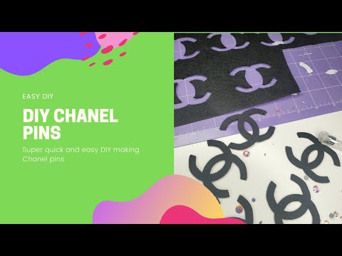 DIY:Chanel inspired pearl logo 