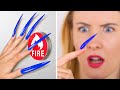 Wearing the Longest Nails for 24 Hours! / Girl Problems with Long Nails!