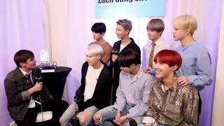 [171118] Zack Sang Show 백스테이지 방탄 (BTS) 인터뷰 - Backstage Interview: Love Yourself Campaign, etc.