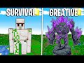 GOLEM *CREATIVA* NICO contro GOLEM *SOPRAVVIVENZA* MARCY - Minecraft ITA
