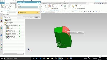 NX UNIGRAPHICS DELETE FACE COMMAND HINDI