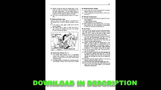 Kubota B6200 HST B7200 HST Operator's Manual PDF English Complete Owner's Guide Maintenance