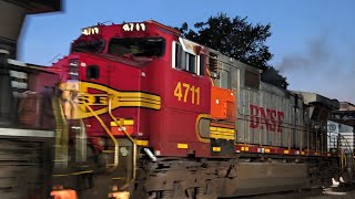 Caught! BNSF 4711 Warbonnet on our live mobile trackside rail cam system with CSX & NS. #railfans