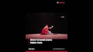 Gösteri Sırasında Çapraz Bağları Koptu