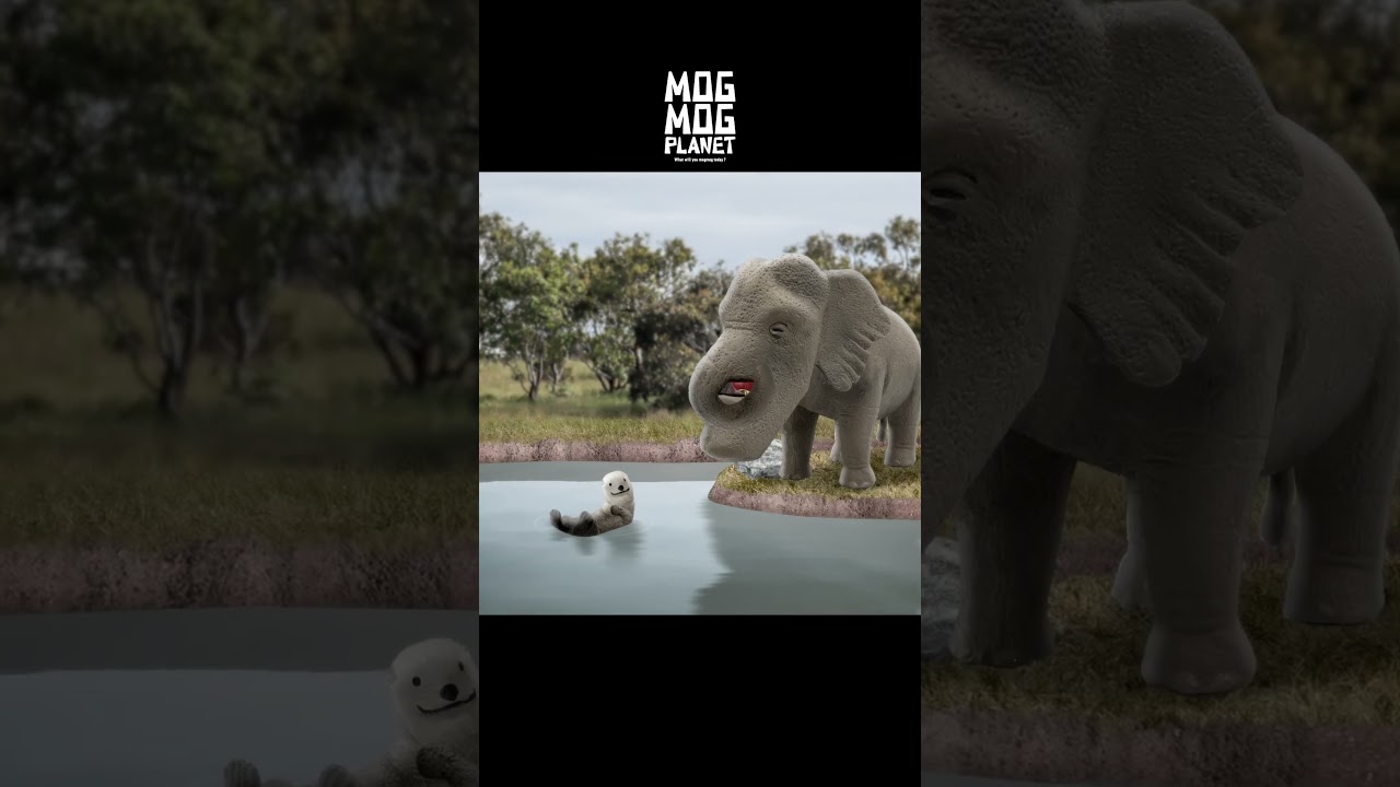 Sea otter ＆ Elephant - MOGMOG PLANET Observation Diary | It's Anime 