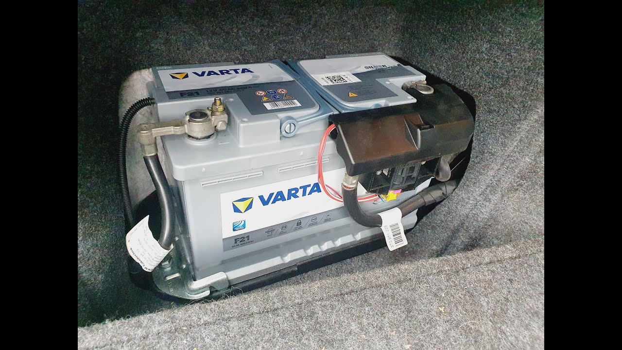 Wechsel der Startbatterie auf 12 V Varta Silver Dynamic AGM  #Selbstversorger #Startbatterie #Garten 