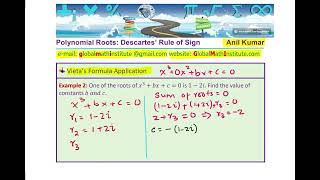 Find Cubic Polynomials Equation With Given Complex Root Vietas Formula Application