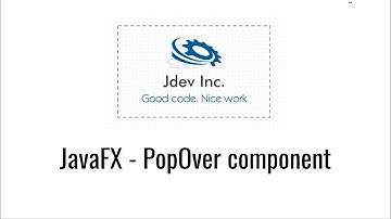 JavaFX Simple PopOver