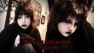 Easy Romantic Goth Makeup Tutorial 🥀| beginner friendly, valentines edition