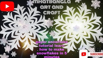 paper snowflake tutorial learn how to make snowflakes in 5 minutes