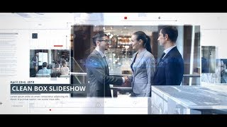 Clean Box Slideshow | After Effects Template | Video Displays