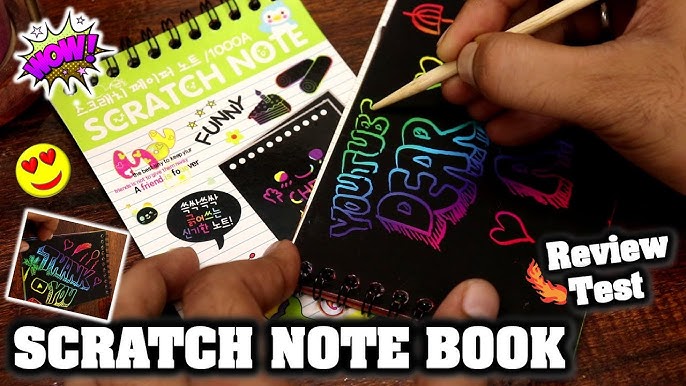 Rainbow Scratch Book, Magic Doodle Scratch Art, Scratch Note