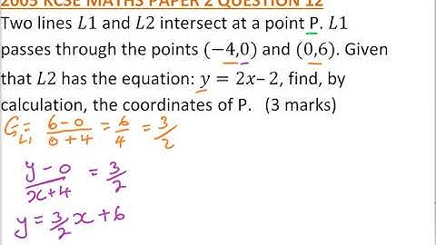 2005 KCSE MATHEMATICS PAPER 2 NO 12