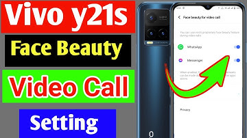 Vivo y21s face beauty video call setting | Vivo y21s mobile me face beauty video call kaise kare