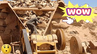 : ASMR Rock Quarry Crushing Operations Impact Crusher Working Primary Jaw Crusher in action #rubble
