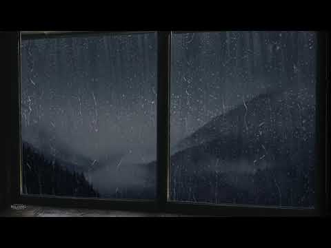 Rain & Thunder Cabin Window | Relaxing Sounds for Sleep, Insomnia, Study, PTSD