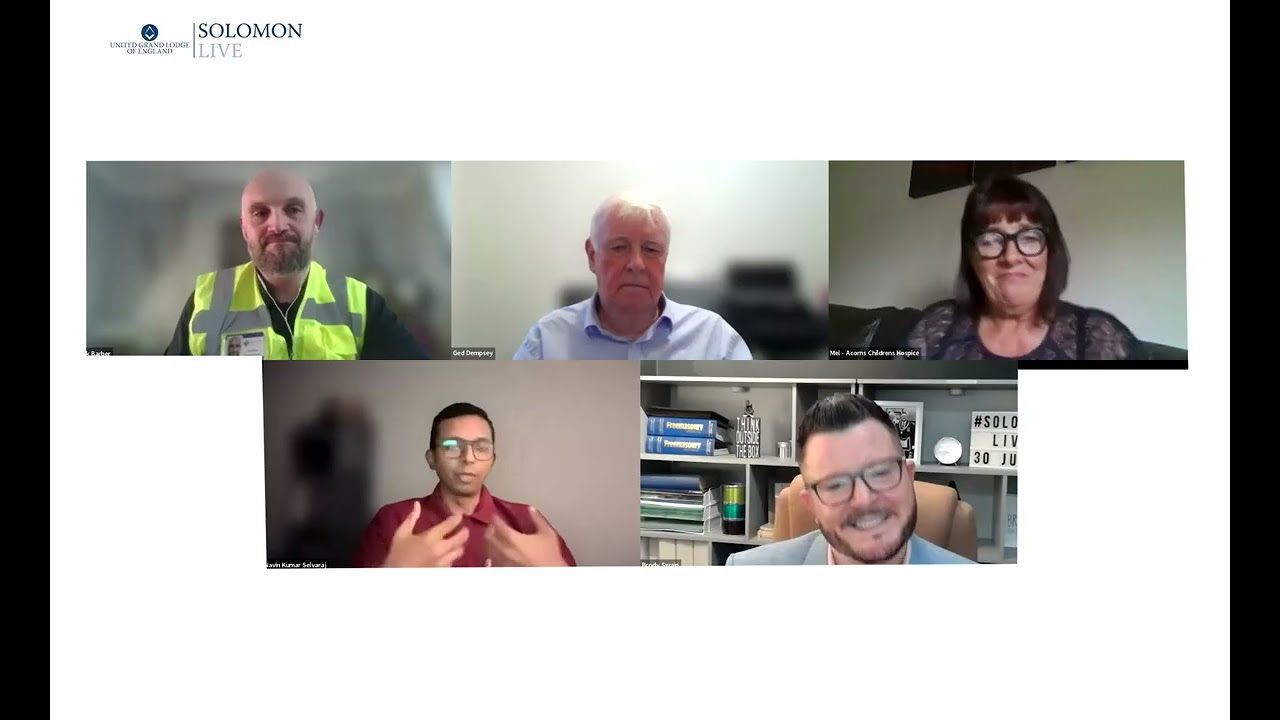 Worcestershire Freemasons Volunteers Featured on Solomon Live