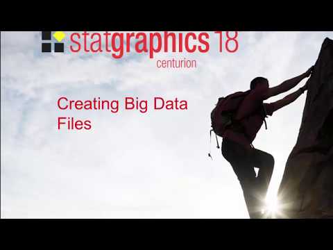 Creating a Statgraphics Big Data File
