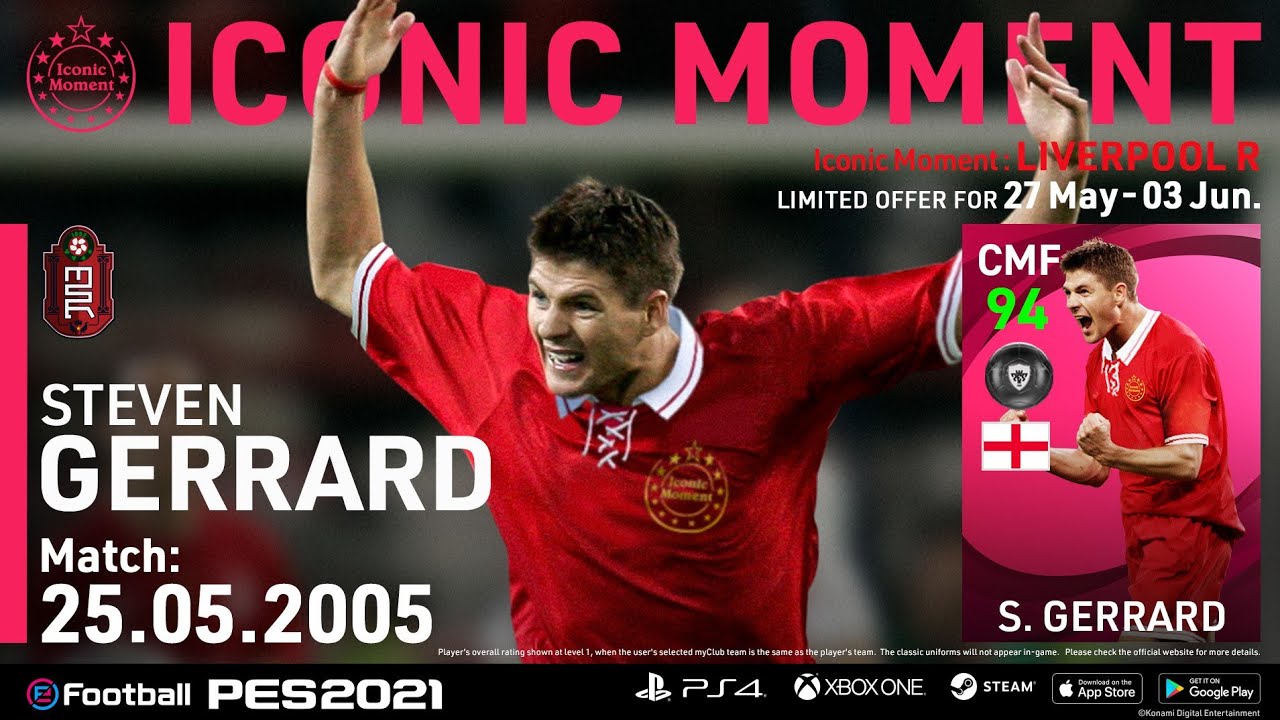 NEW Iconic |Stefen Gerrard iconic🔥 card Triller |pes2021 ||