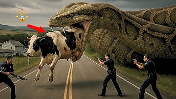 Brave Rescue Team Battles Giant Python to Save Cow | Incredible Animal Rescue