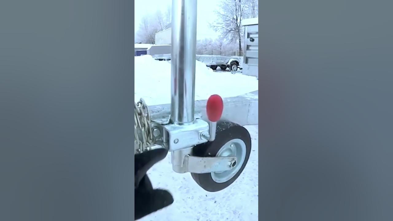 Как правильно установить опорное колесо на легковом прицепе? ЦЛП АРИВА ...