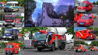 [CHEMIEBRAND BEI WAFFENHERSTELLER🔥☣️] Einsatzfahrten 》FLF, Werkfeuerwehr uvm. || Berliner Feuerwehr