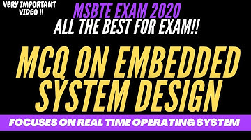 MCQ on Embedded system ||part 2||Focuses on Real Time Operating System(RTOS)|| CSE ||ES || IT|| 2020