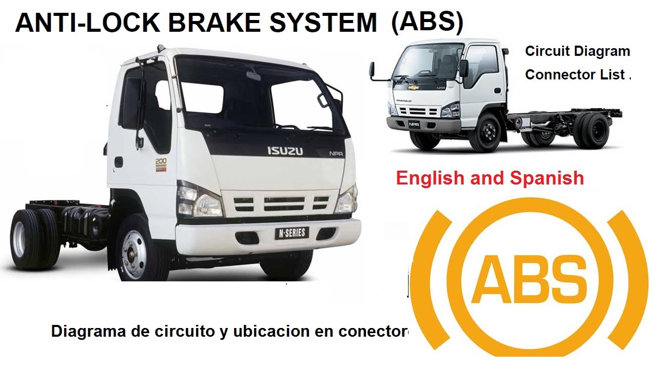 Diagram Circuit antilock brake (ABS) Isuzu Chevrolet NKR NPR NQR 12 y