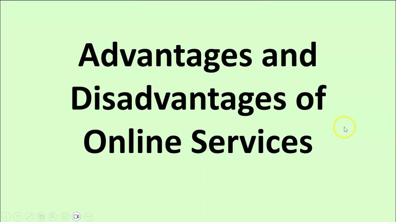 Advantages and disadvantages of online services youtube