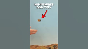Making minifigures fly in LEGO stop-motion! #animation #shorts