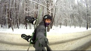 Snowboard back roll