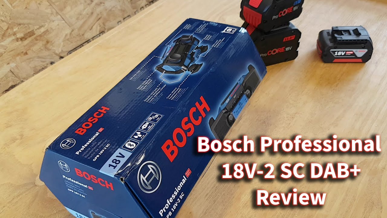 GPB18V5SC Bosch GPB 18V 5SC - Radio 18v - Présentation et avis 