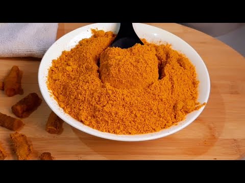 اسهل واسرع طريقه لطحن الكركم في البيت