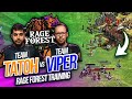 TheViper team vs TaToH team training for RAGE FOREST #ageofempires2