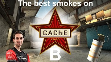 [smoke tutorial] - Cache B - The perfect B hit! (How to smoke in CsGo)