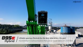 Liftable Portcab for the best view across the port - SENNEBOGEN 895 E