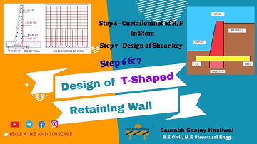 T Shaped Retaining Wall Design (Part 4 Step 6 & 7)