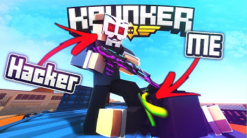 Krunker, but when a hacker kills me, the video ends