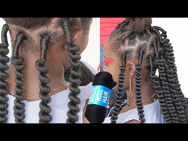 HOW TO TWIST AFRICAN CORKSCREW/ Brazilian Wool Bob Hairstyle COBOKO  Threading@Chrishairpire 