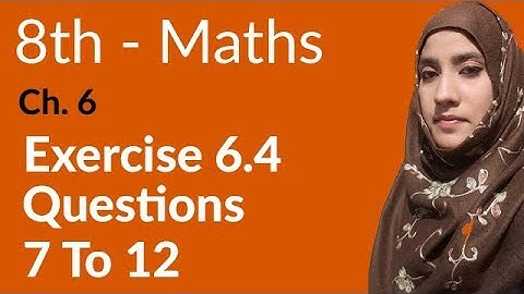 8th Class Math, Factorization,Simultaneous Equations Ex 6.4 Q 7 to 12 - 8th Class Maths