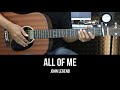 All Of Me - John Legend | EASY Guitar Tutorial with Chords / Lyrics