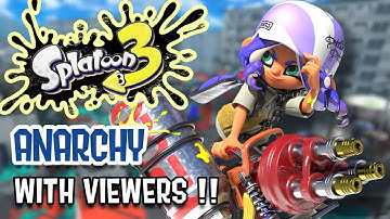 LIVE: anarchy battles and salmon run with viewers in splatoon 3 !! | Bup 64