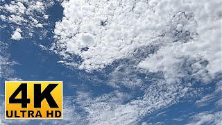 Blue Sky and Clouds Screen Saver (No sound) 2 Hours 4K UHD